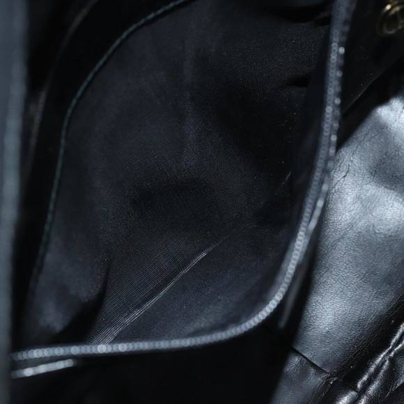 GUCCI Bamboo Hand Bag Leather 2way Black 001 1638 Auth 79644 - Picture 11 of 16